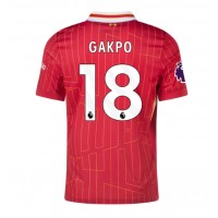 Dres Liverpool Cody Gakpo #18 Domáci 2024-25 Krátky Rukáv